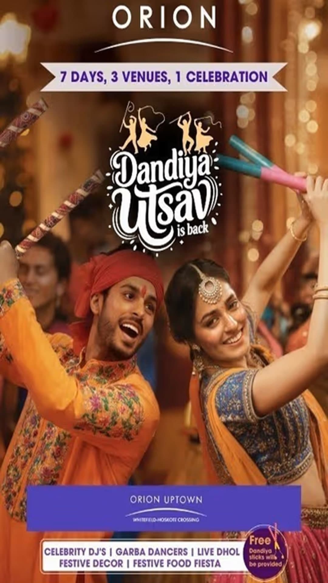 BENGALURU'S BIGGEST DANDIYA UTSAV- Orion Uptown